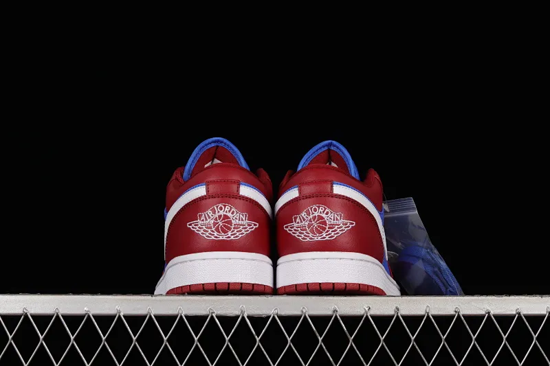 All categories Air Jordan Jordan series basketball shoes Air Jordan 1 Low Air Jordan 1 Low AJ1 Joe 1 red, blue and white swoosh color low-top basketball shoes DC0774-604